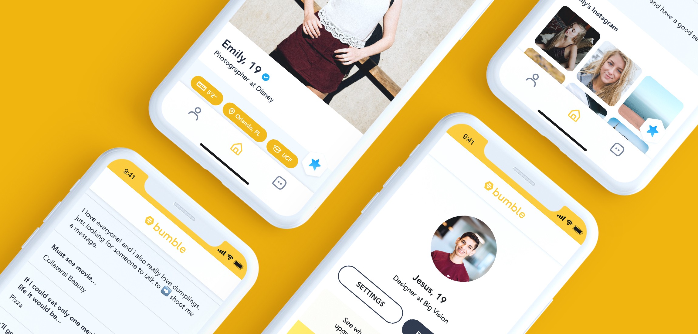 Bumble's mockup app